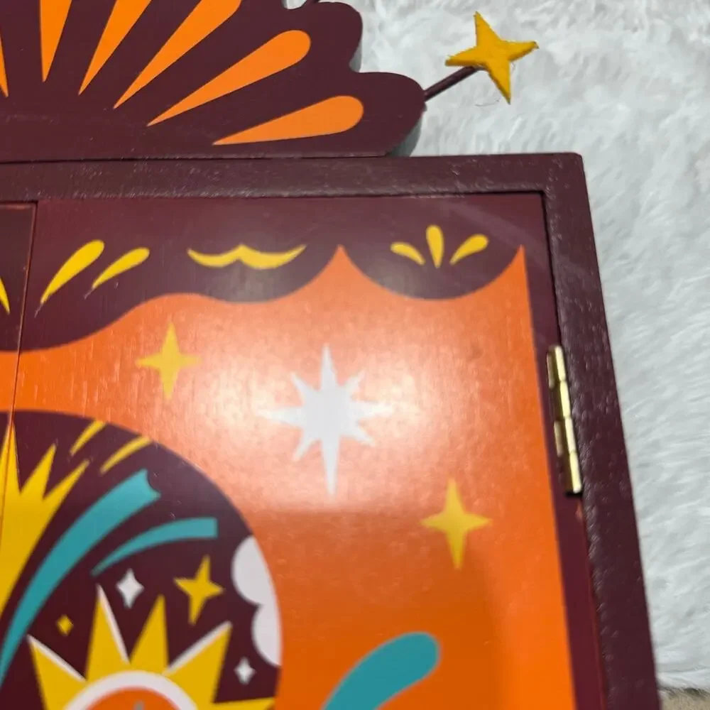 Dia de Muertos Wood Ofrenda Box with Mini Accessories Designed with Luis Pinto